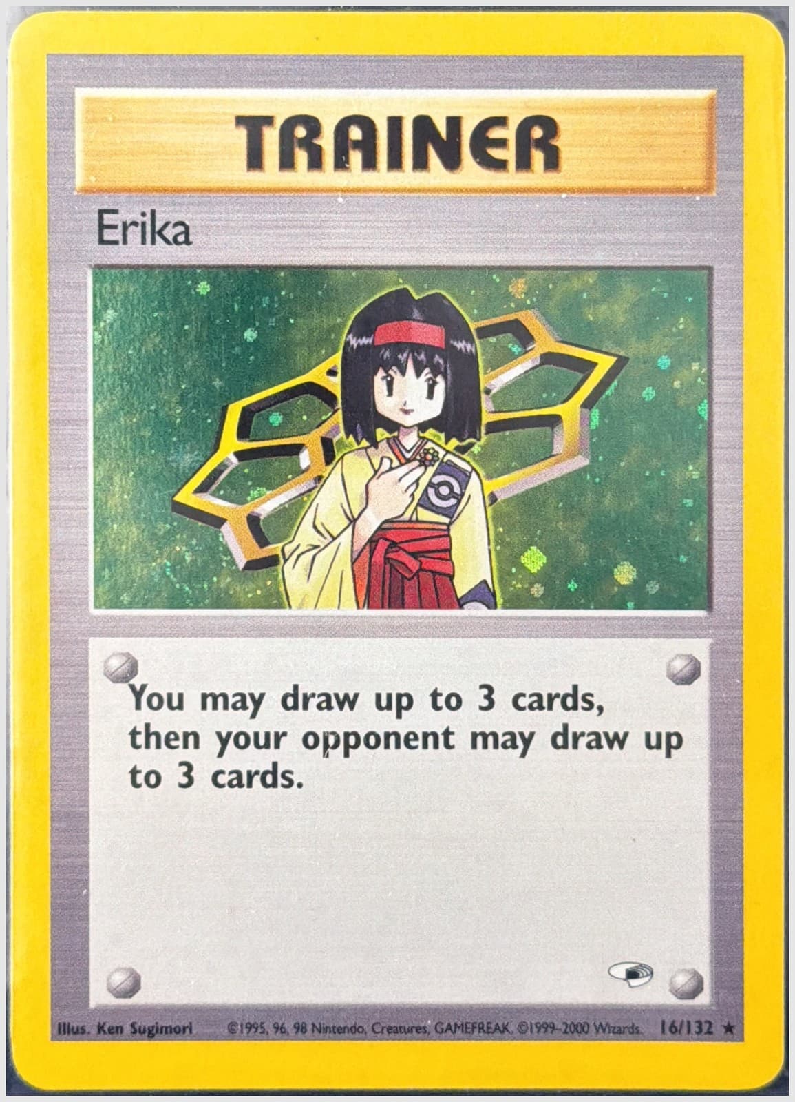 Erika 16/132 Gym Heroes Unlimited Holo Lightly Played