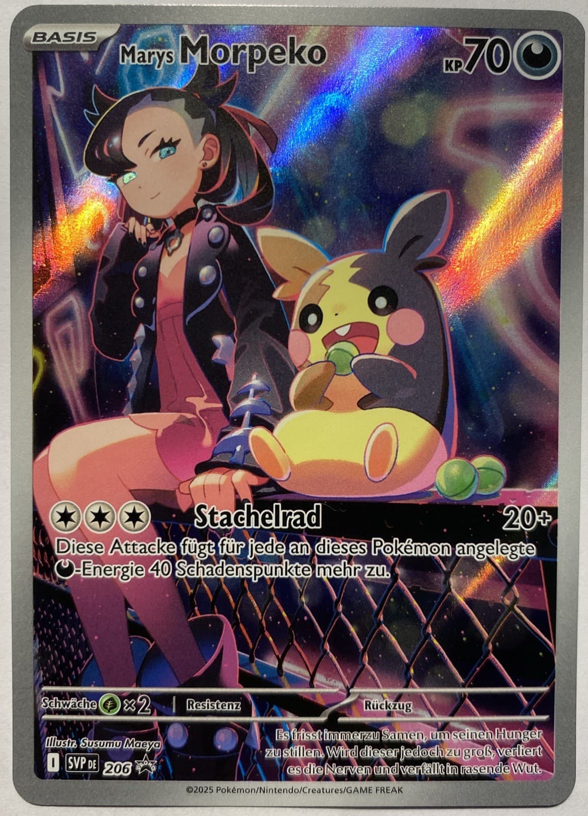 Pokemon Marys Morpeko Illustration Rare | Deutsch SVP DE 206 Promo | Near Mint