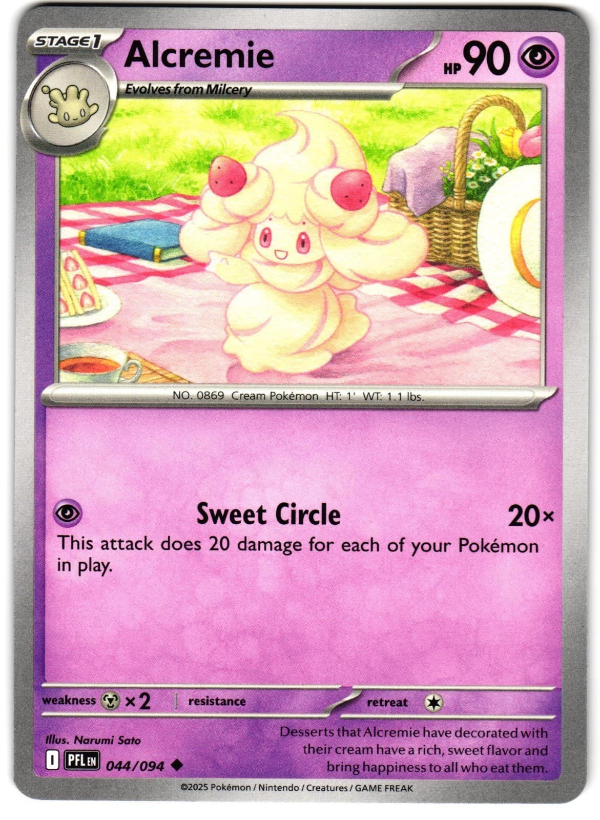 Alcremie 44/94 Pokemon ME: Phantasmal Flames 