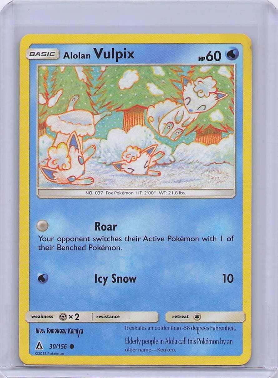 Alolan Vulpix 30/156 Common Ultra Prism Pokemon Lightly Played