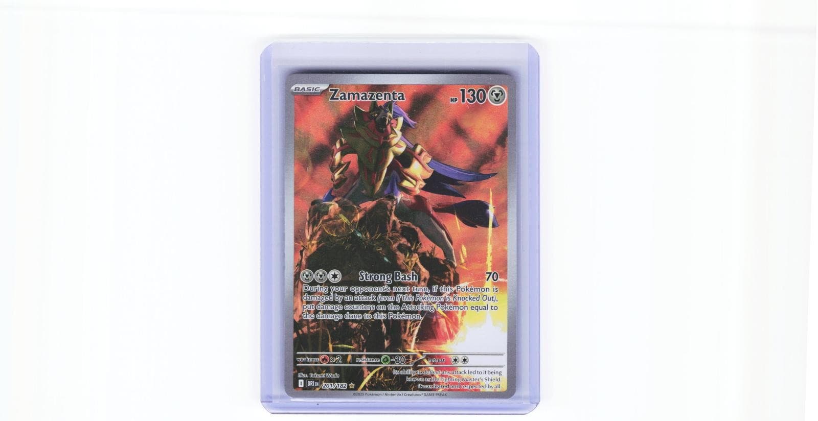 Zamazenta 201/182 Illustration Rare Destined Rivals Pokemon Holo Near Mint
