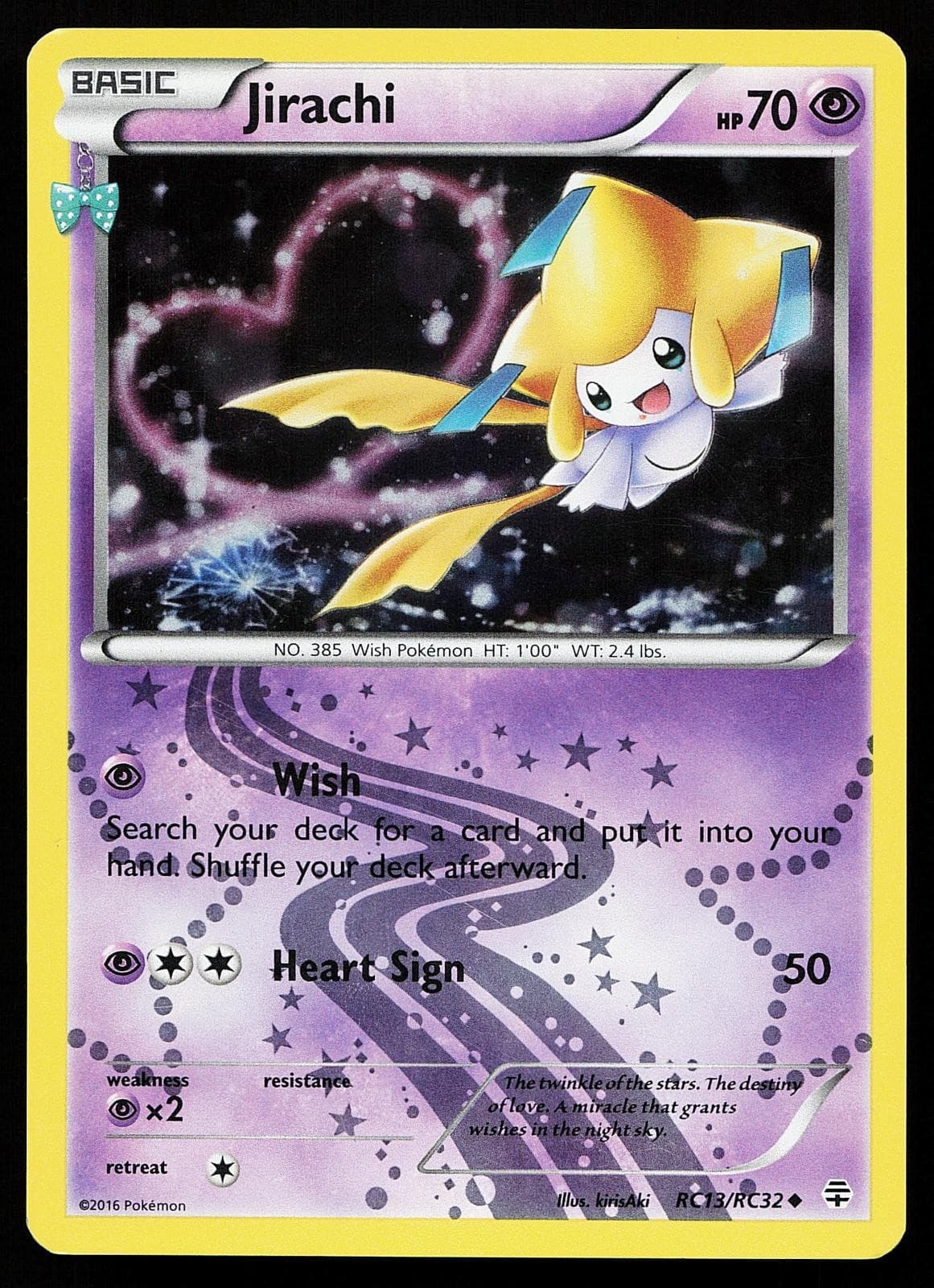 Jirachi RC13/RC32 Holo Uncommon Generations Pokemon Card