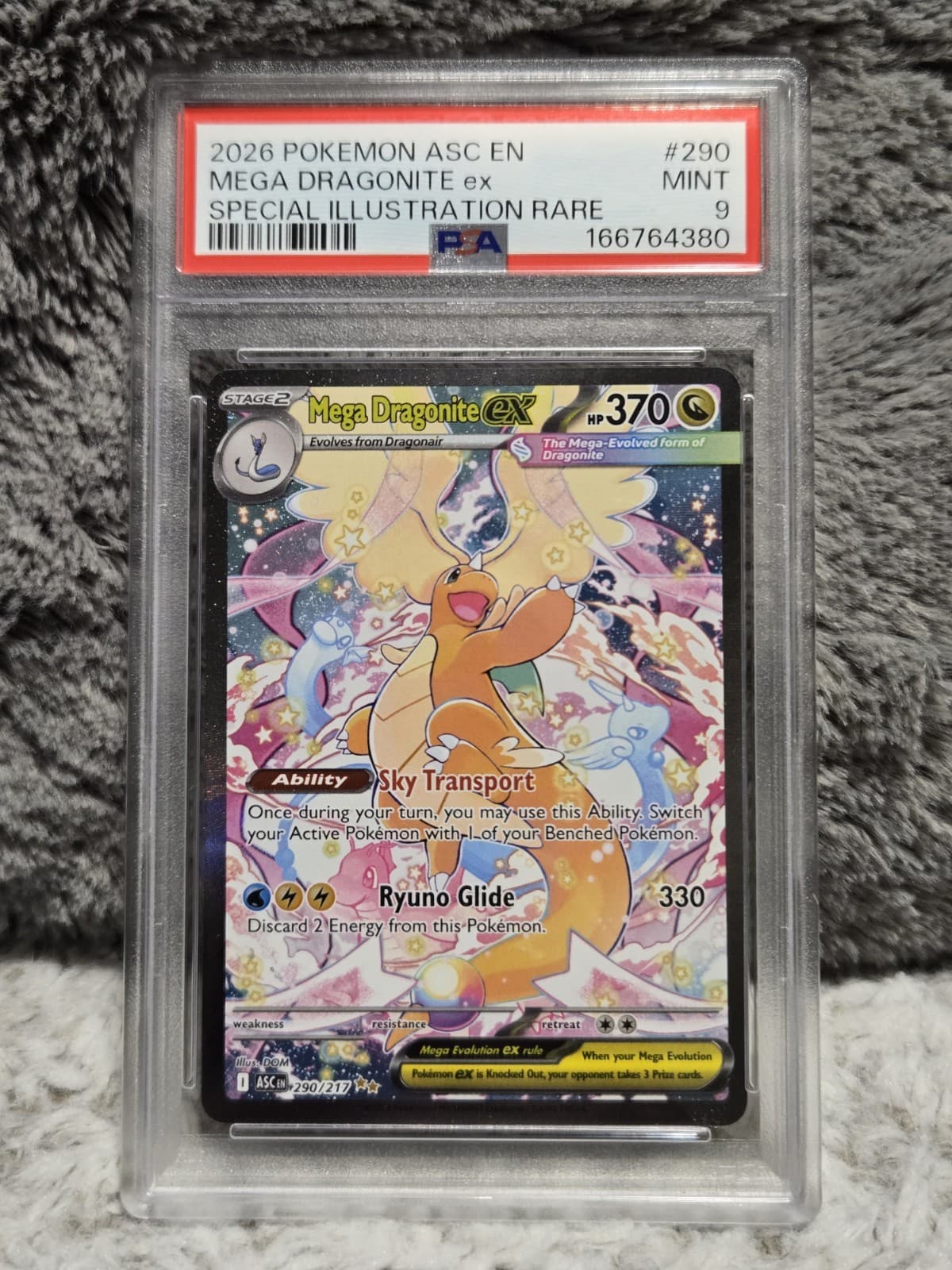2026 Pokemon ENG Ascended Heroes Mega Dragonite ex 290/217 SIR PSA 9 Mint