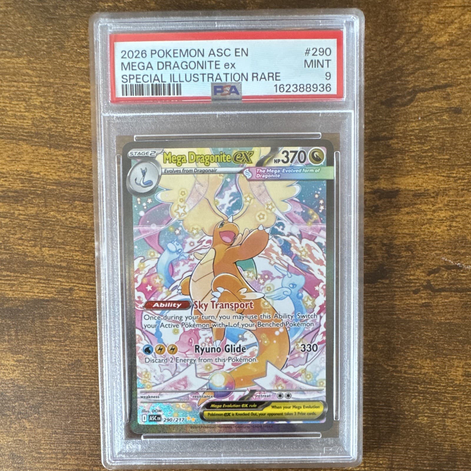Pokémon Mega Dragonite ex 290/217 Me: Ascended Heroes SIR PSA 9 Holo