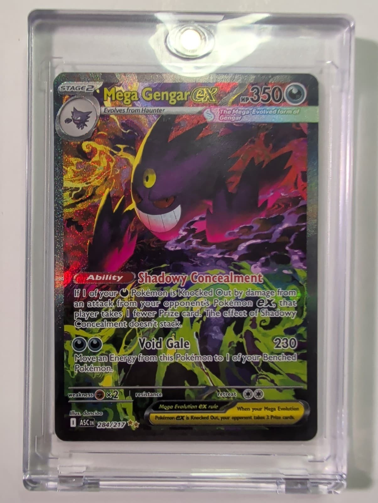 Mega Gengar ex 284/217 SIR Ascended Heroes Pokemon TCG NM Holo Full Art