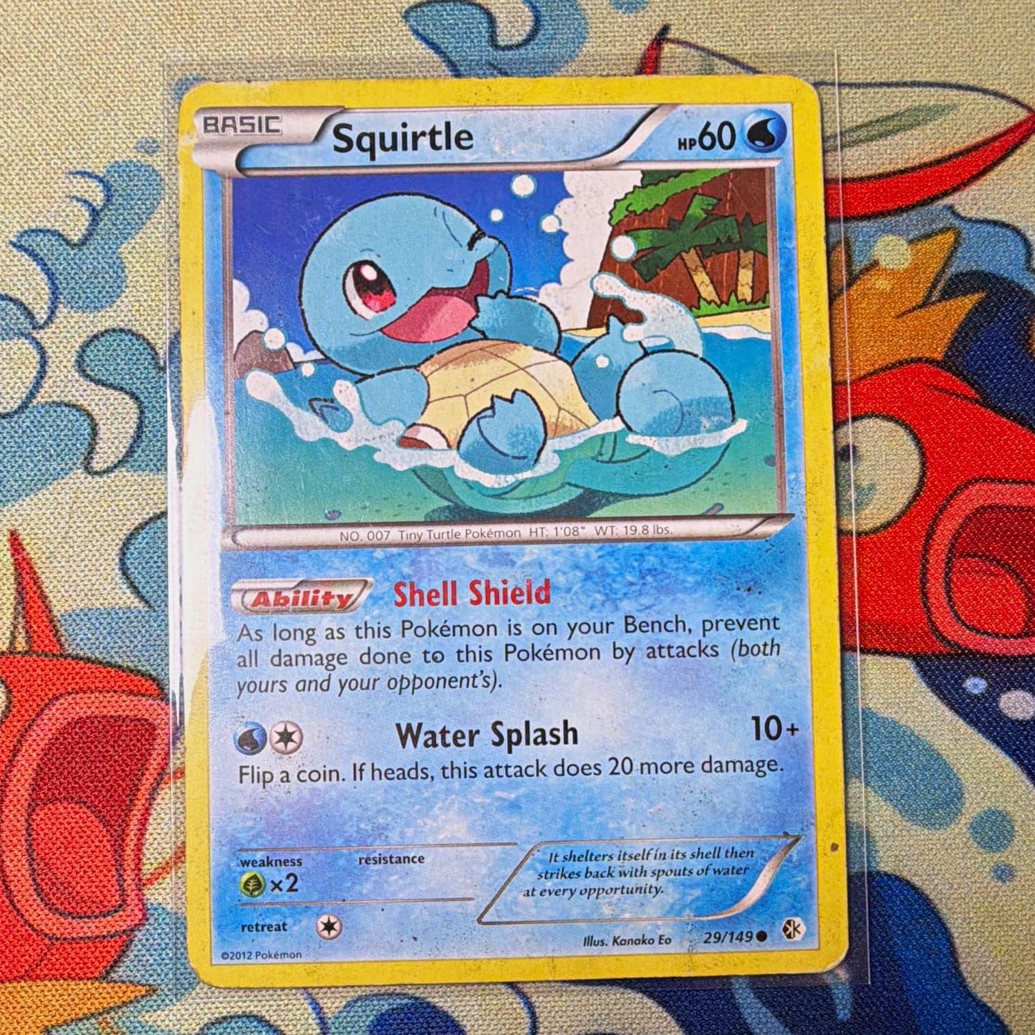 Pokemon TCG Squirtle 29/149 Boundaries Crossed Regular Common EN 2012 60HP