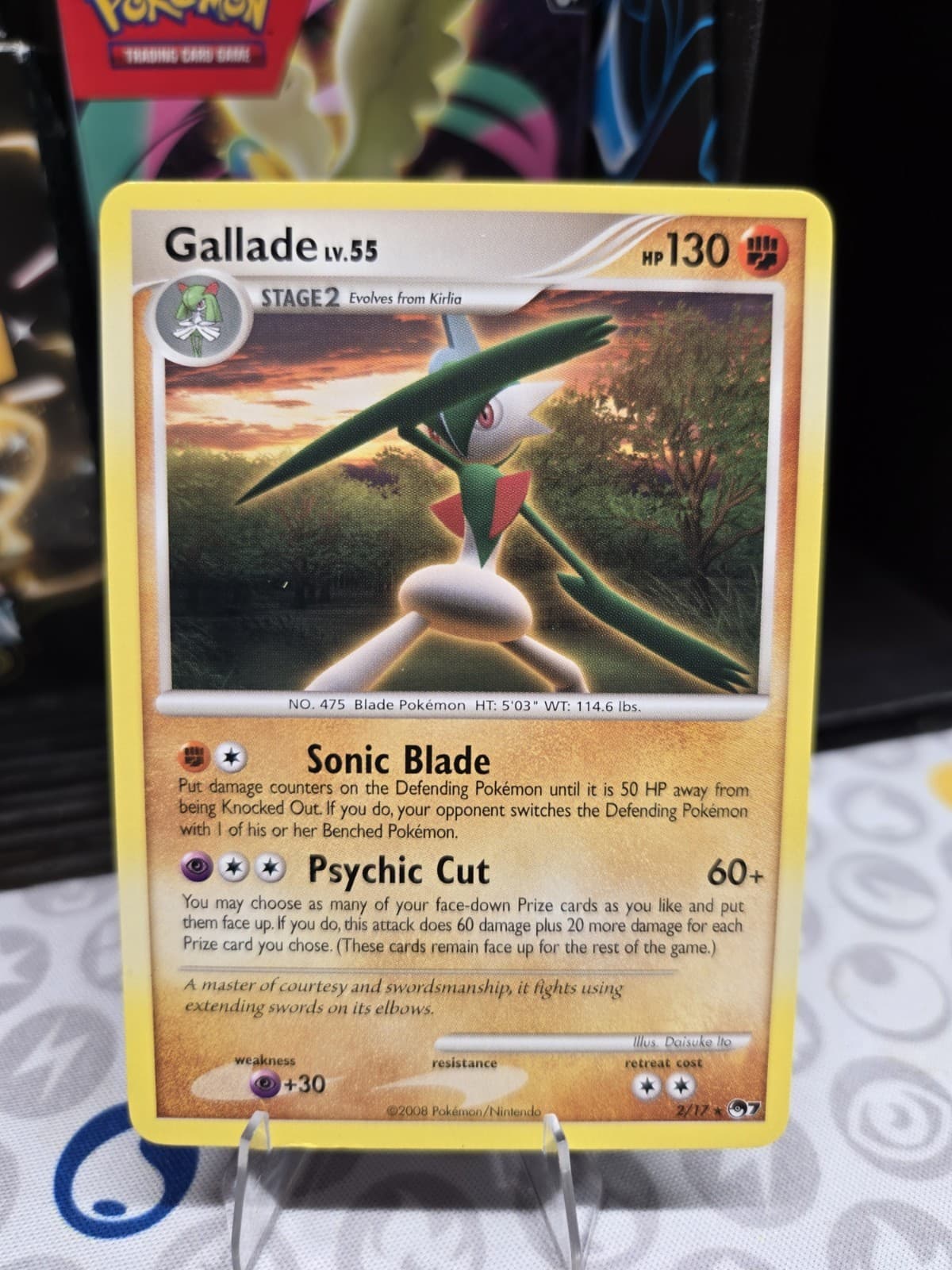 Pokemon TCG - POP Series 7 - Gallade 2/17 - Rare Non-Holo - LP