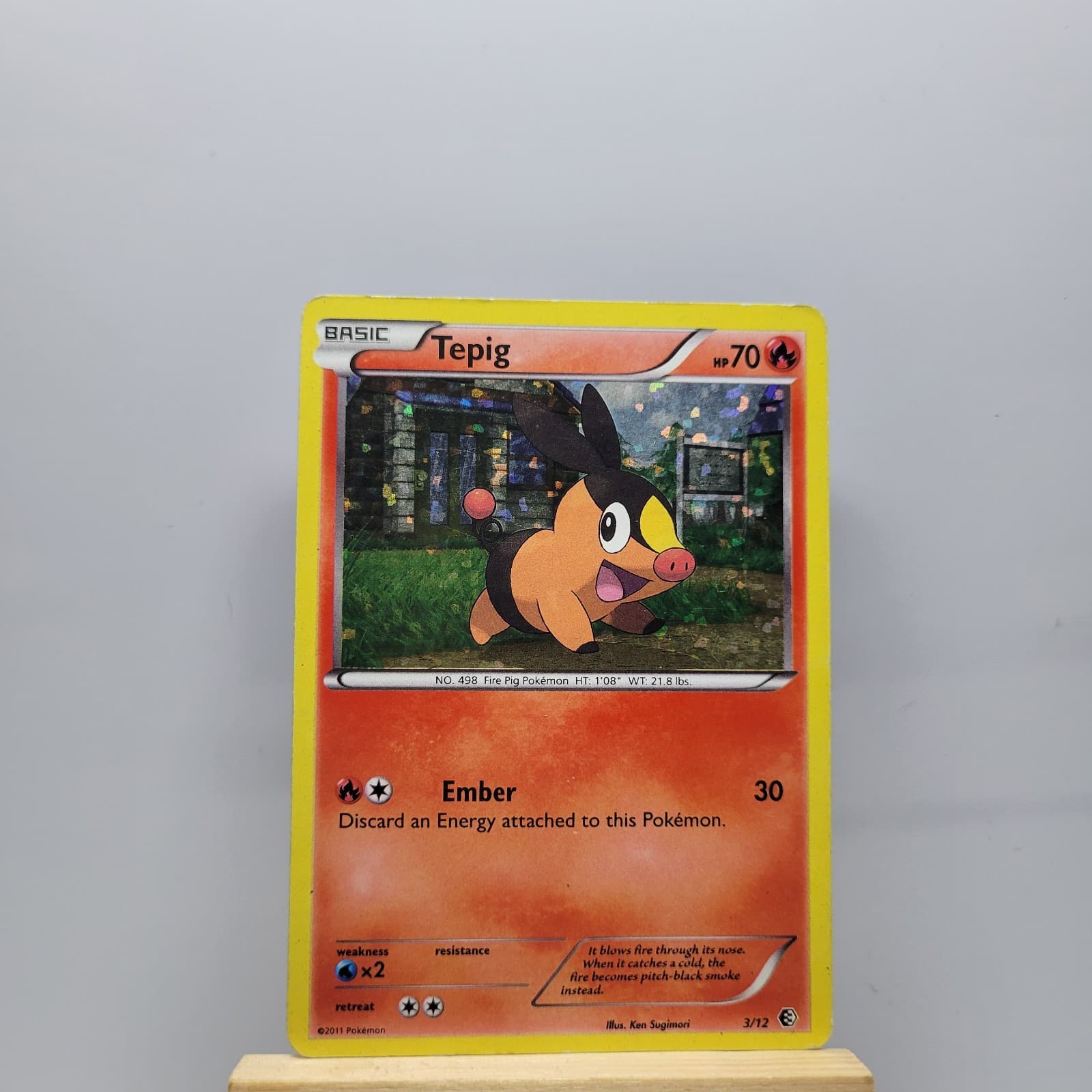 Tepig 3/12 McDonald's Promos 2011 Pokemon Card