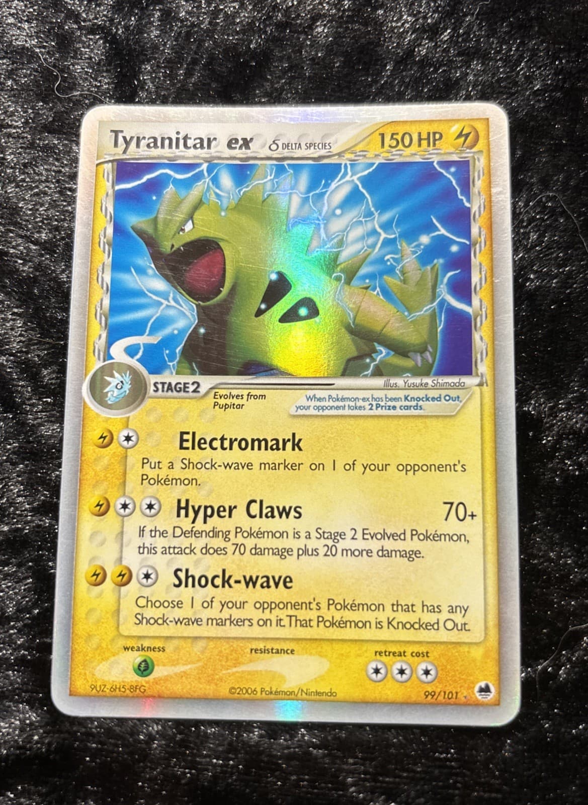 Pokemon TCG Tyranitar Ex Holo Dragon Frontiers 99/101 Delta Species *Excellent*