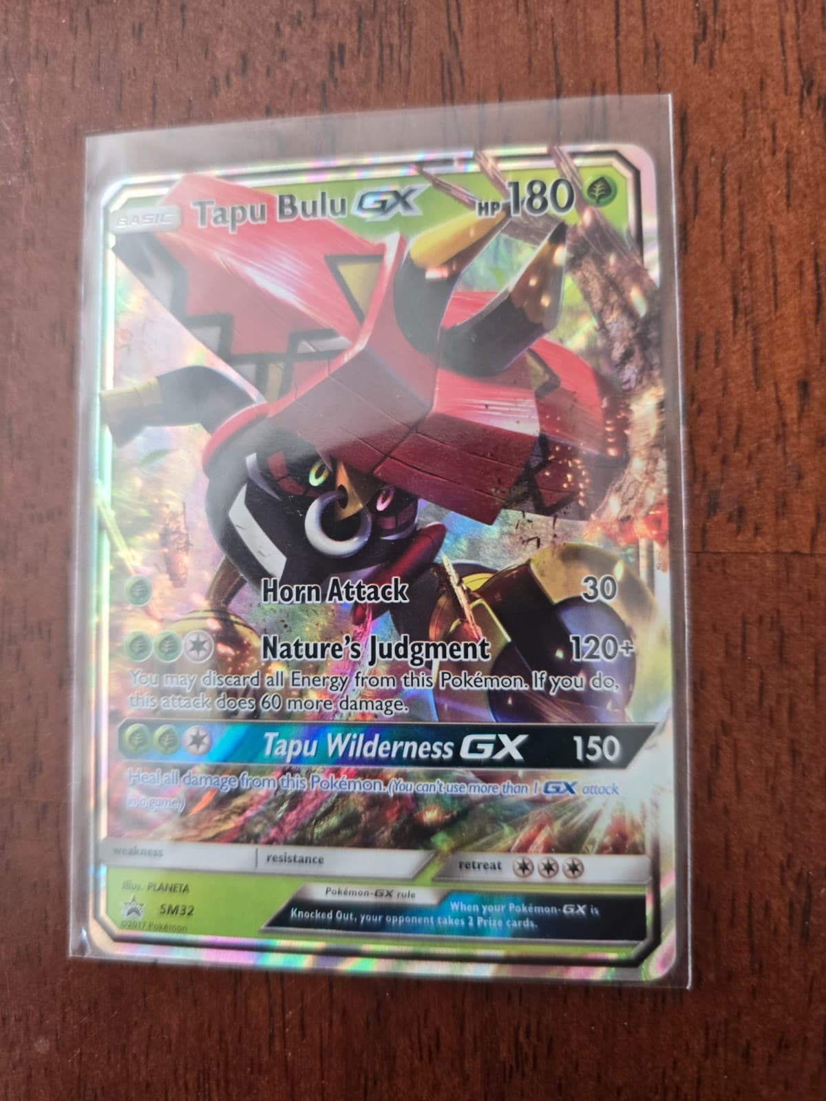 Tapu Bulu GX SM32 Black Star Promo Sun & Moon Pokémon TCG Card EX-NM