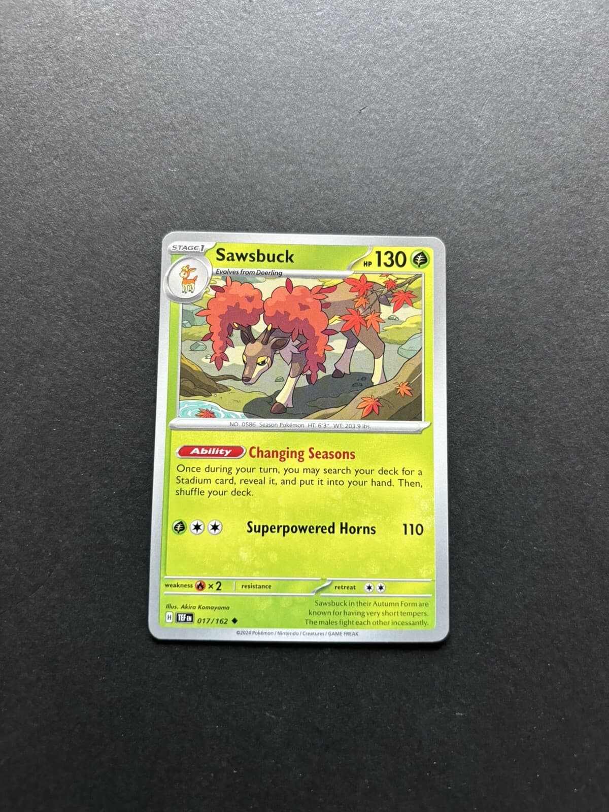 2024 Pokémon Temporal Forces - Sawsbuck No. 17/162