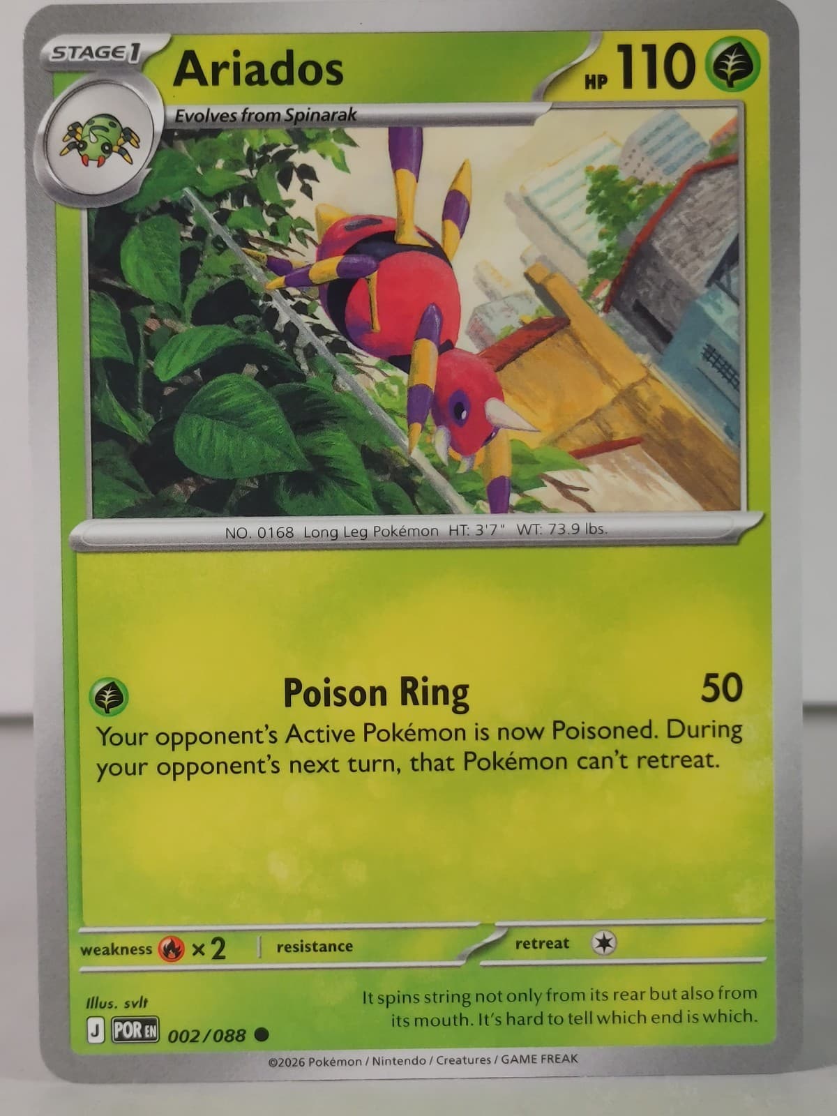 Ariados - ME: Perfect Order #002 - Pokemon - singles