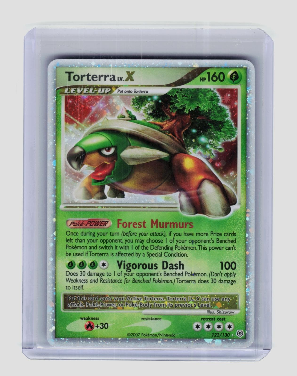 Torterra LV.X 122/130 Holo LV.X Diamond & Pearl Pokemon Near Mint