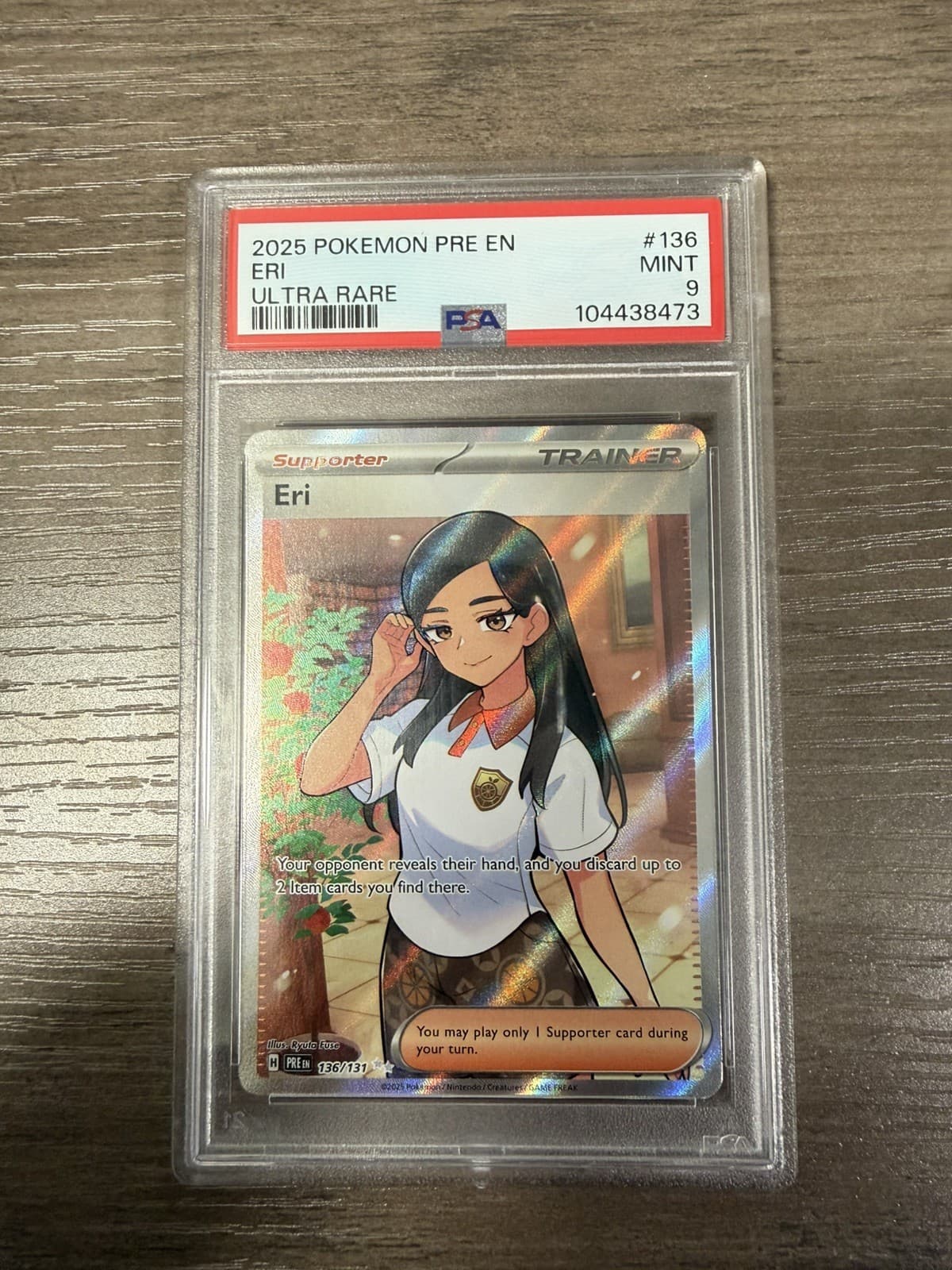 Eri #136/131 2025 Pokemon SV Prismatic Evolutions PRE EN PSA 9
