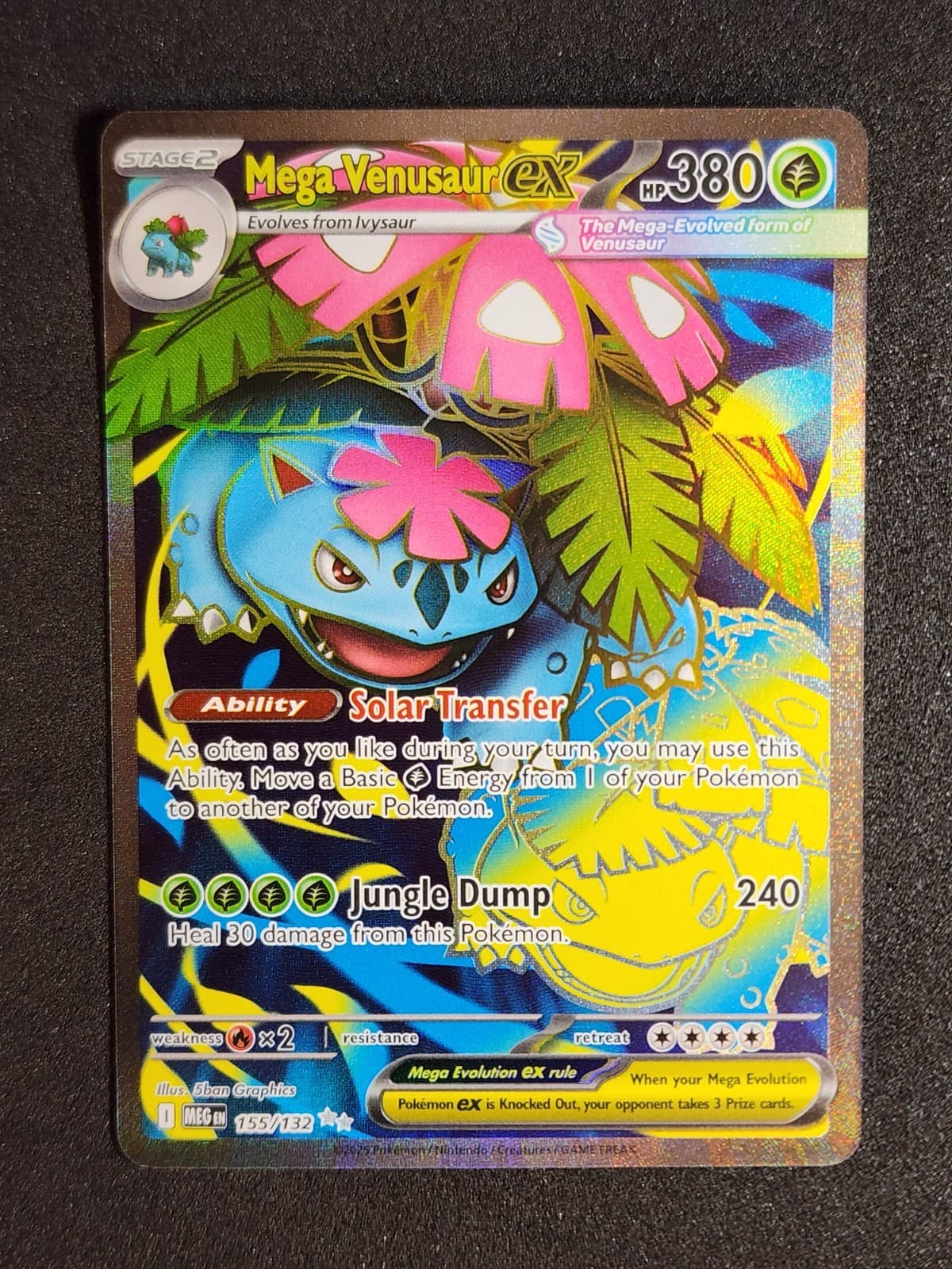 Pokemon Mega Venusaur EX Ultra Rare ME01: Mega Evolution 155/132