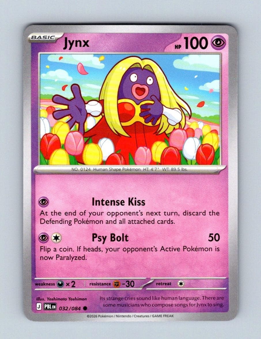Jynx 032/084 Common Pitch Black Pokemon Near Mint