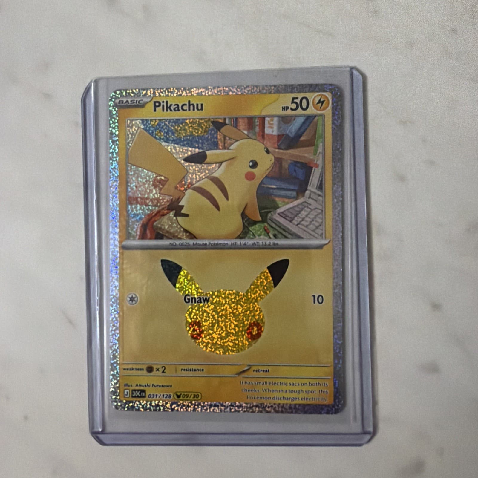 Pikachu 031/128 Holo Pikachu Rare ME: 30th Celebration Pokemon Near Mint
