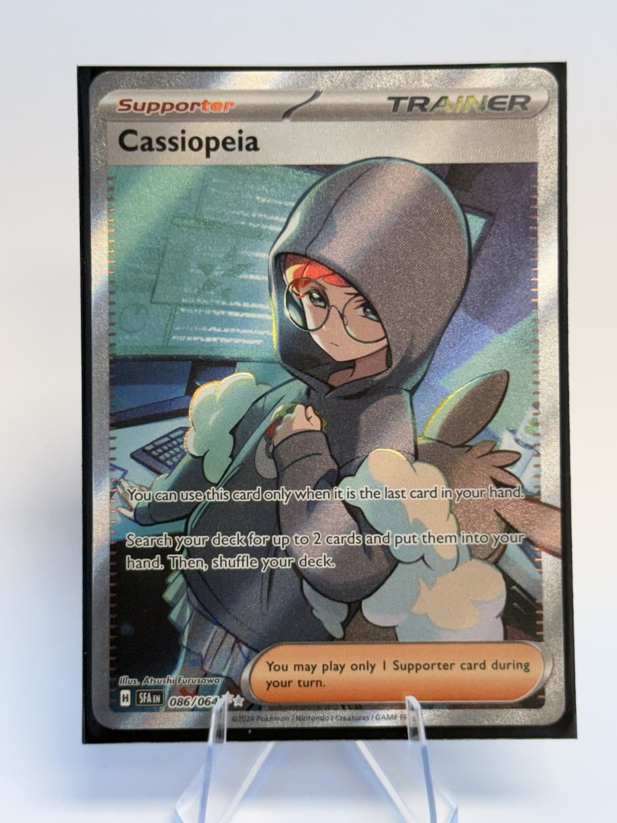 Cassiopeia Trainer Full Art 86/64 Shrouded Fable NM Condition