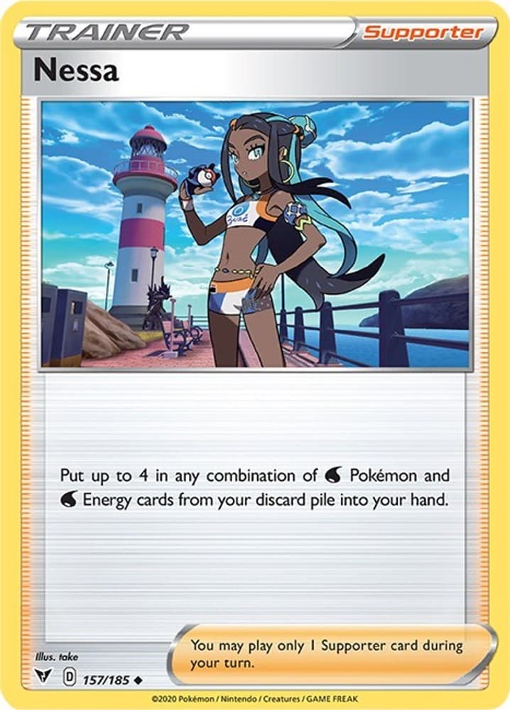 Nessa 157/185 Pokemon SWSH04: Vivid Voltage NM EN take