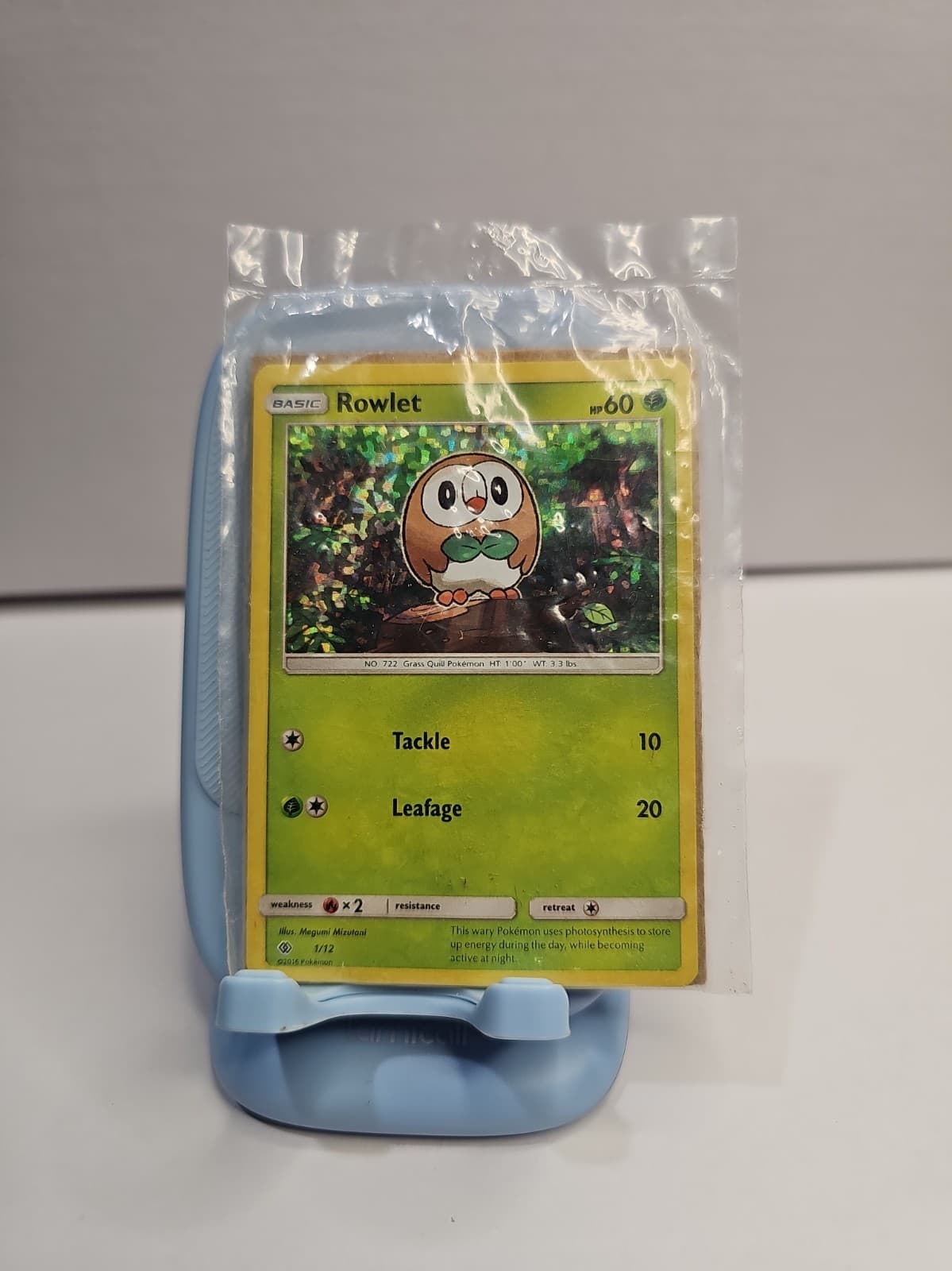 SEALED Rowlet 1/12 McDonald's 2017 Promo 60 HP Holo English Pokémon TCG Basic