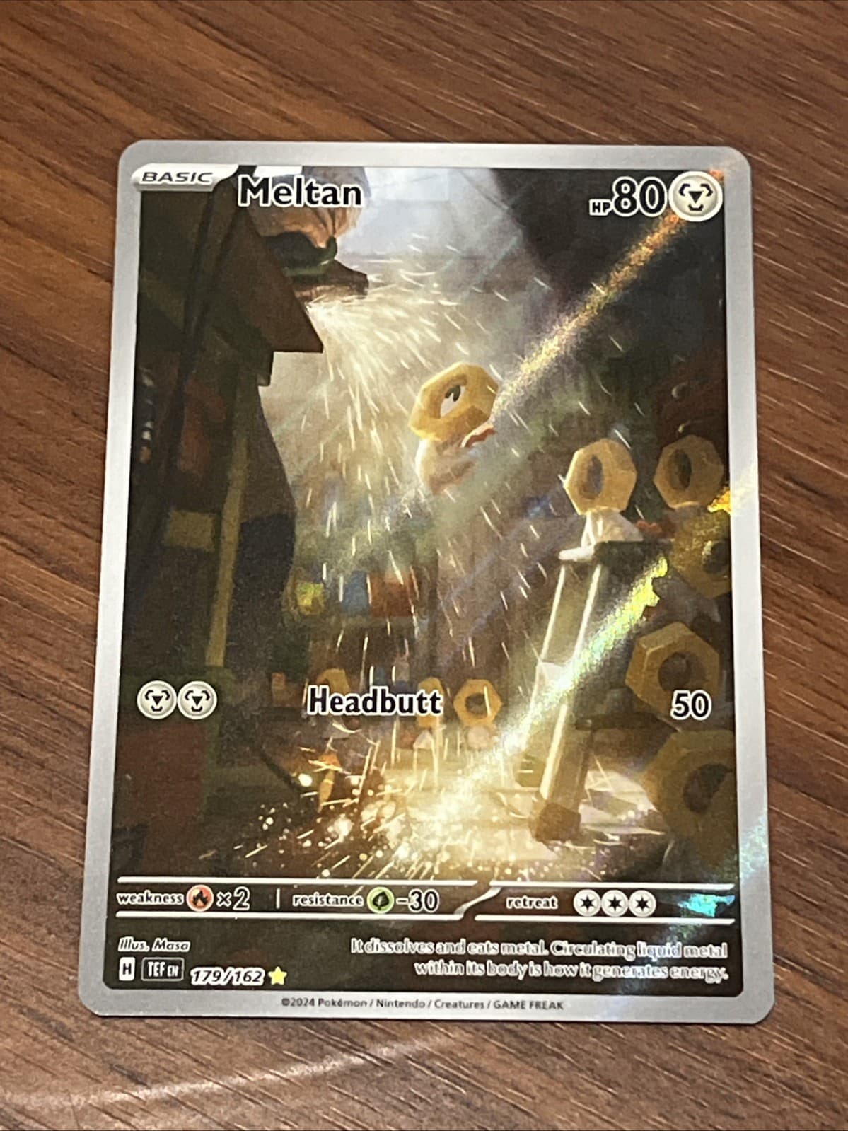Pokemon Meltan 179/162 Illustration Rare IR Temporal Forces