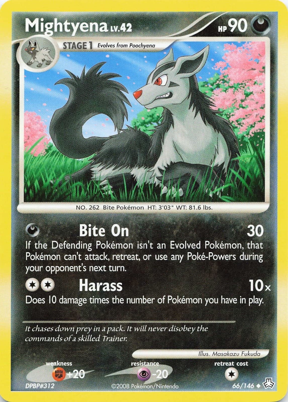 Pokémon TCG Mightyena #66/146 Legends Awakened NM