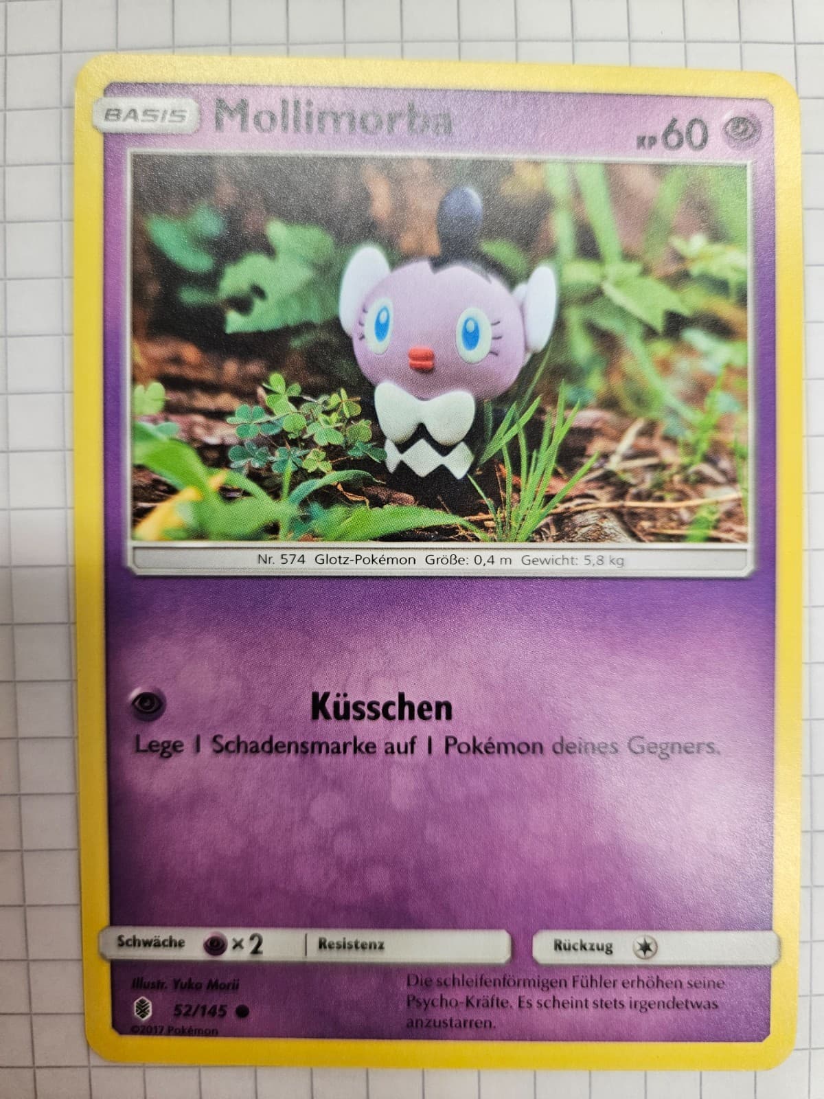 Pokémonkarte Mollimorba 52/145 Stunde der Wächter Yuka Morii