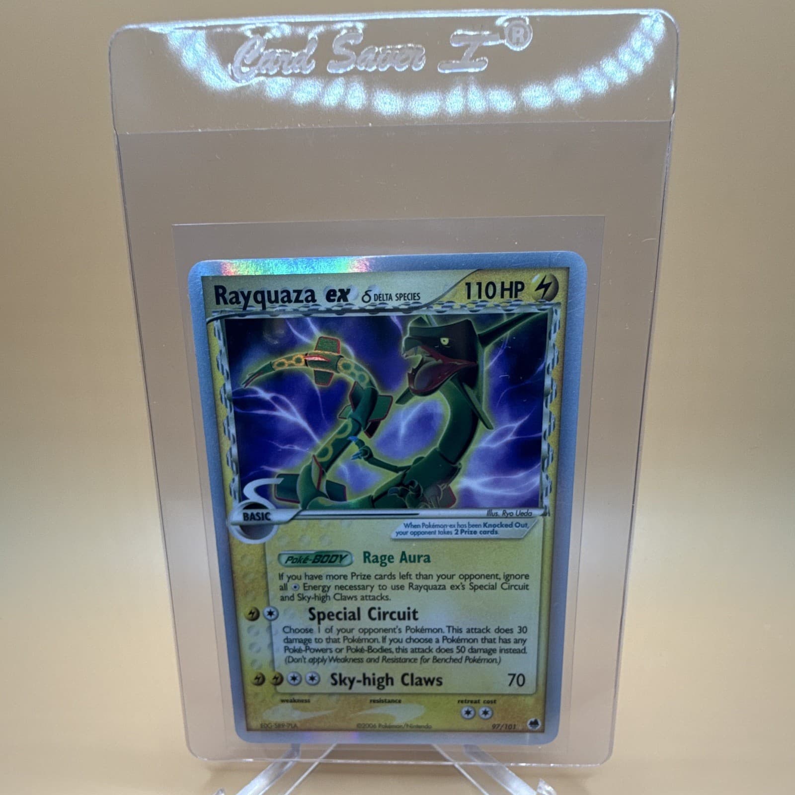 Rayquaza EX (Delta Species) 97/101 Dragon Frontiers Holo