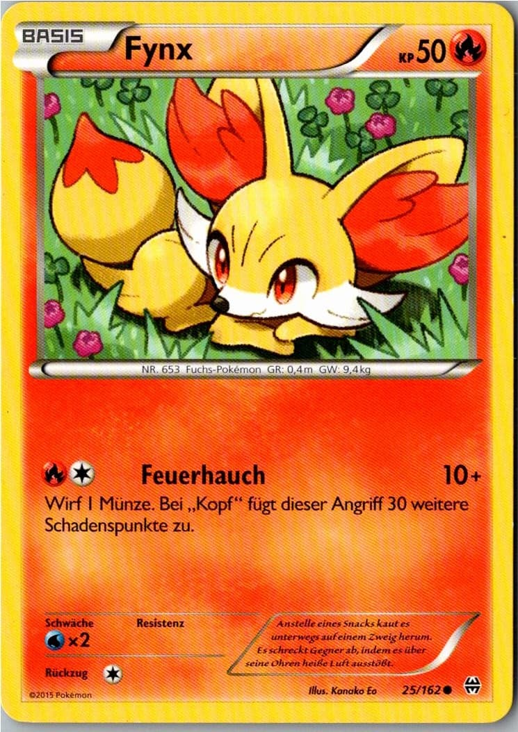 Pokemon Fynx 25/162 TURBOstart Deutsch