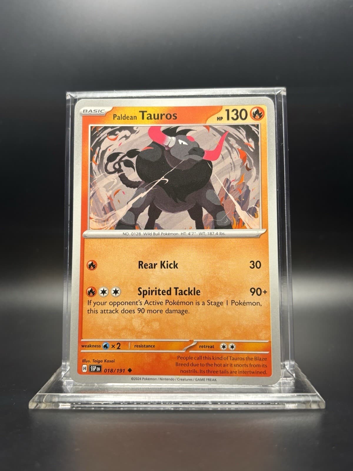 2024 Pokémon Surging Sparks - Paldean Tauros No. 18/191