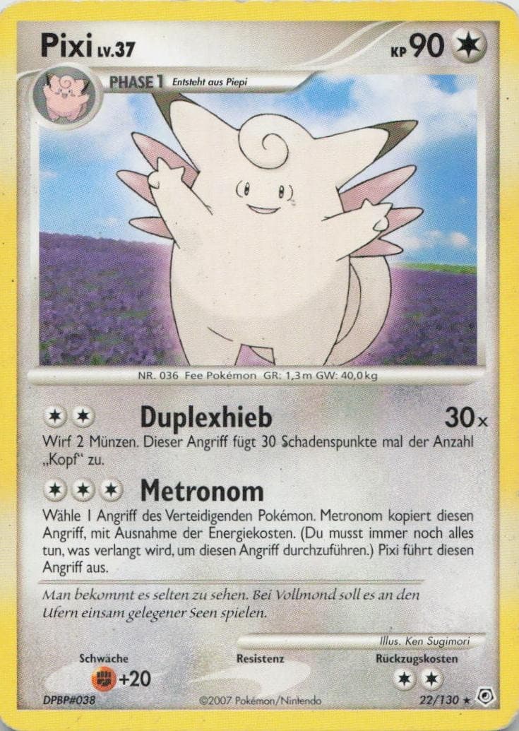 Pokémon Pixi Diamant & Perl #22 PL DE