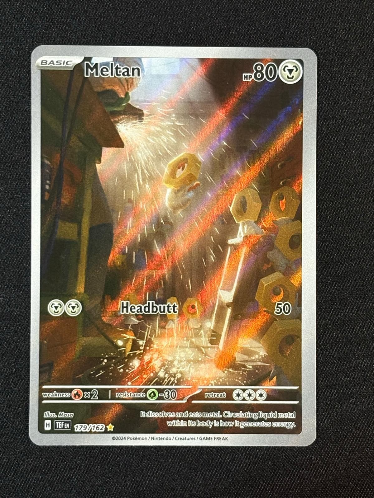 Meltan 179/162 Illustration Rare Temporal Forces Pokemon Holo Near Mint