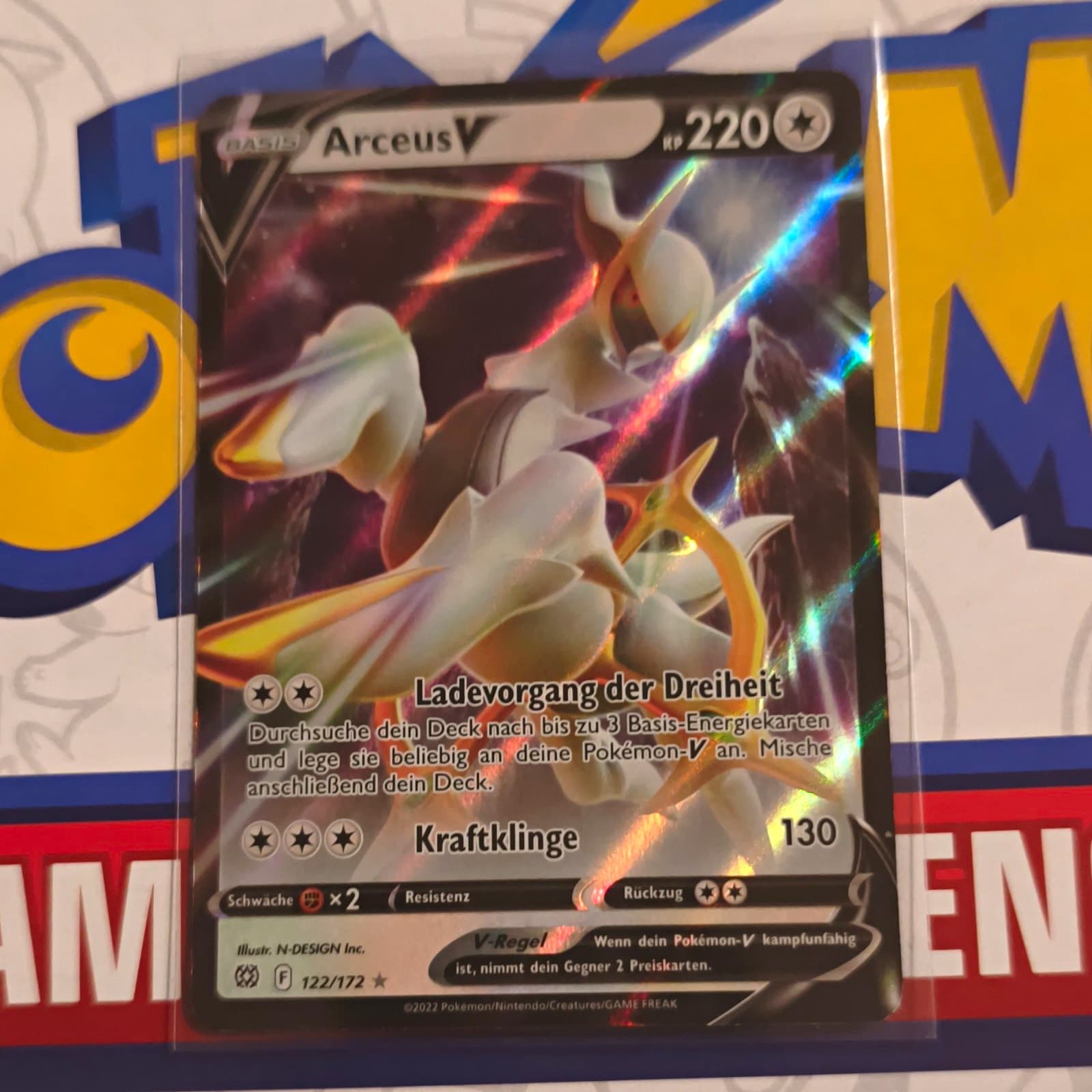 TCG Pokémon TCG Arceus V Holo Ultra Rare Strahlende Sterne 122/172 Deutsch NM