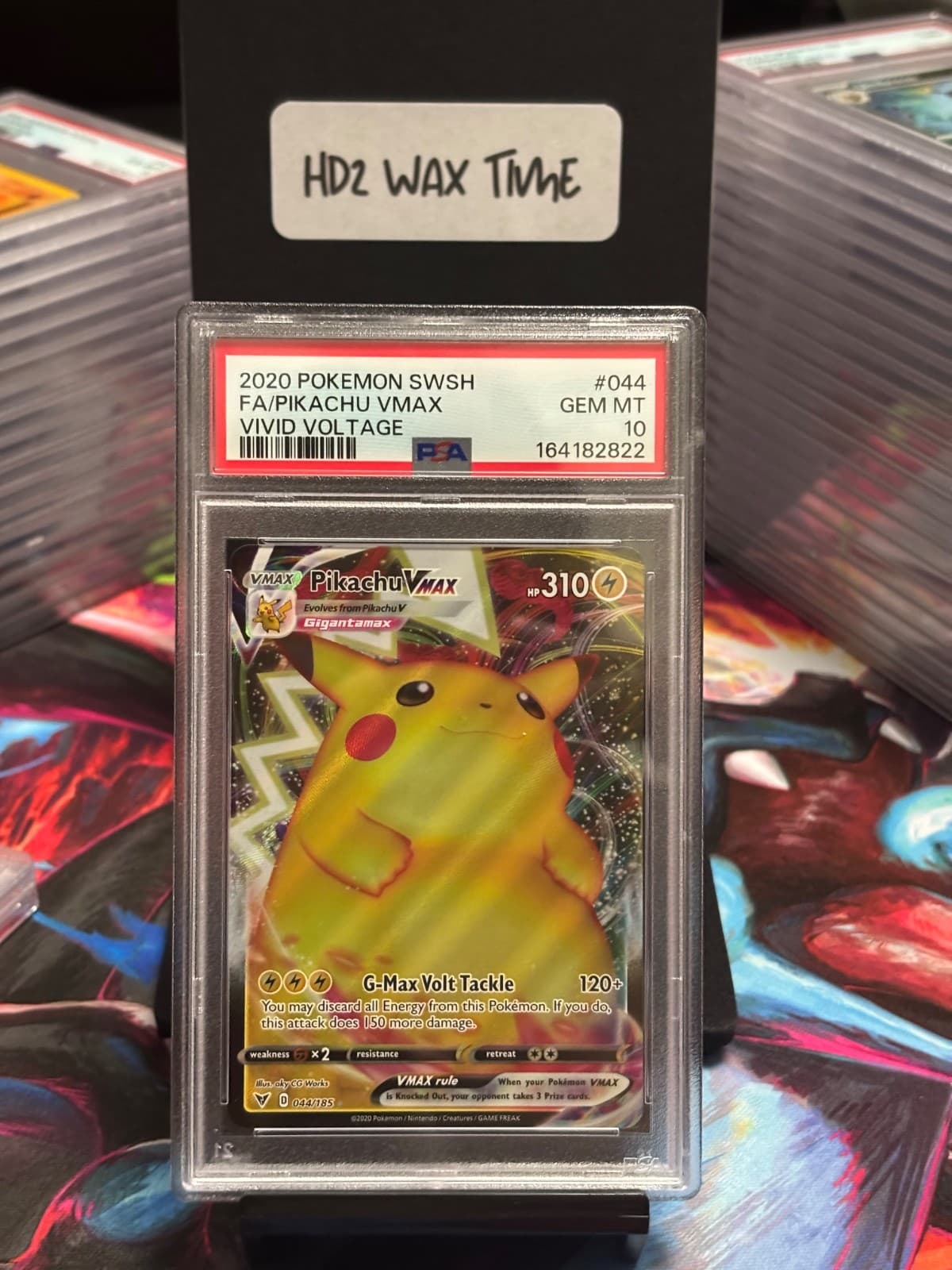 Pokemon 2020 Pikachu VMAX 044/185 Full Art UR Vivid Voltage GEM MINT PSA 10