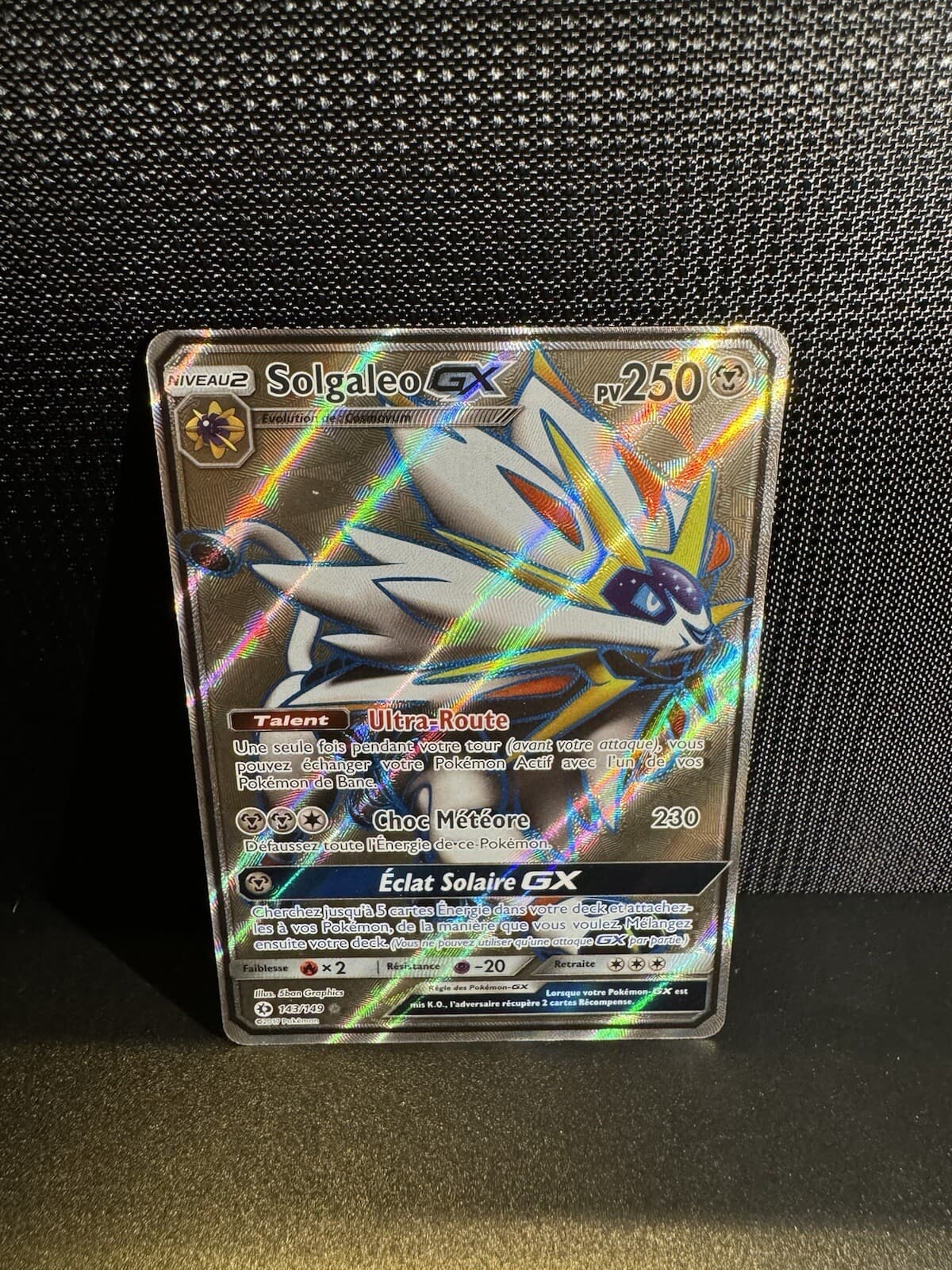 Carte Pokémon Solgaleo GX 143/149 Soleil Et Lune