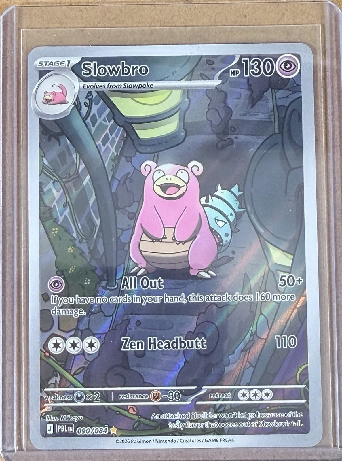 Slowbro Illustration Rare #90 Pokemon ME05: Pitch Black
