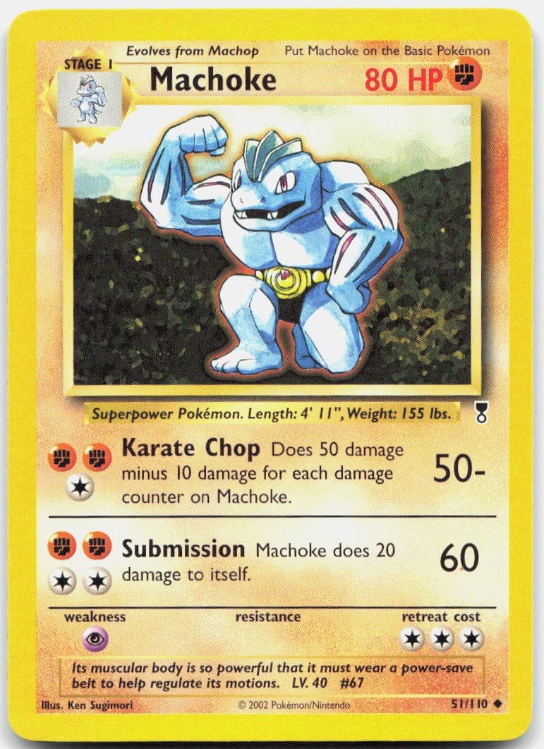 Machoke 51/110 Uncommon Legendary Collection Pokemon Lightly Played