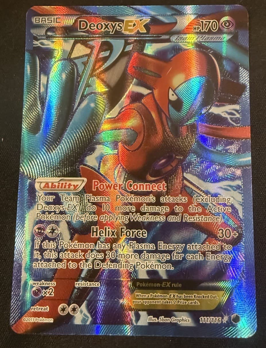Deoxys EX (Team Plasma) (Full Art) 111/116 Plasma Freeze Holo