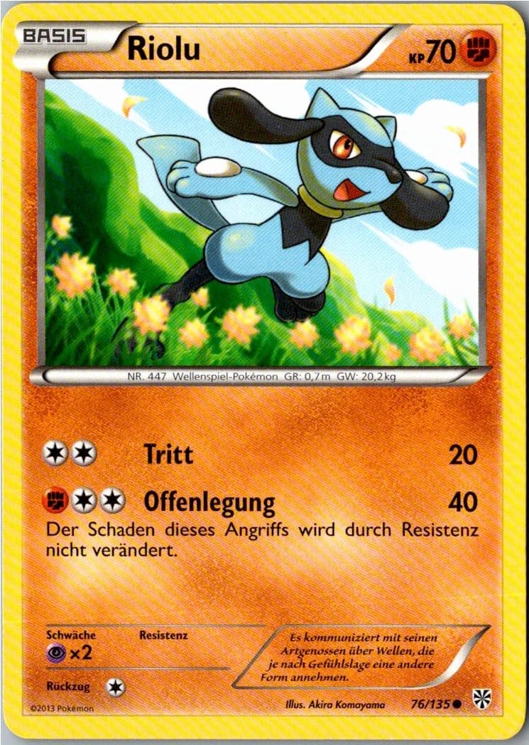 Pokemon Riolu 76/135 Plasma-Sturm Deutsch