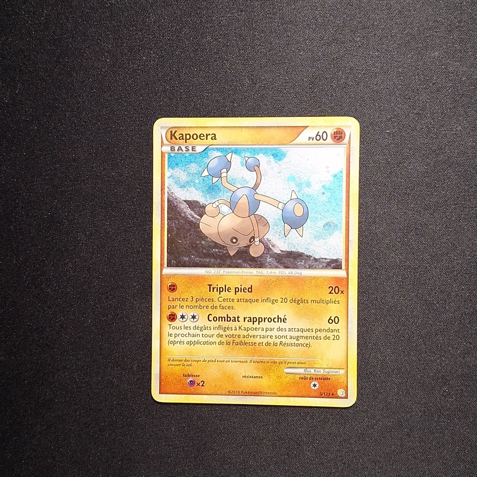 HOLO Kapoera 5/123 HGSS Heartgold Soulsilver Carte Pokemon FR