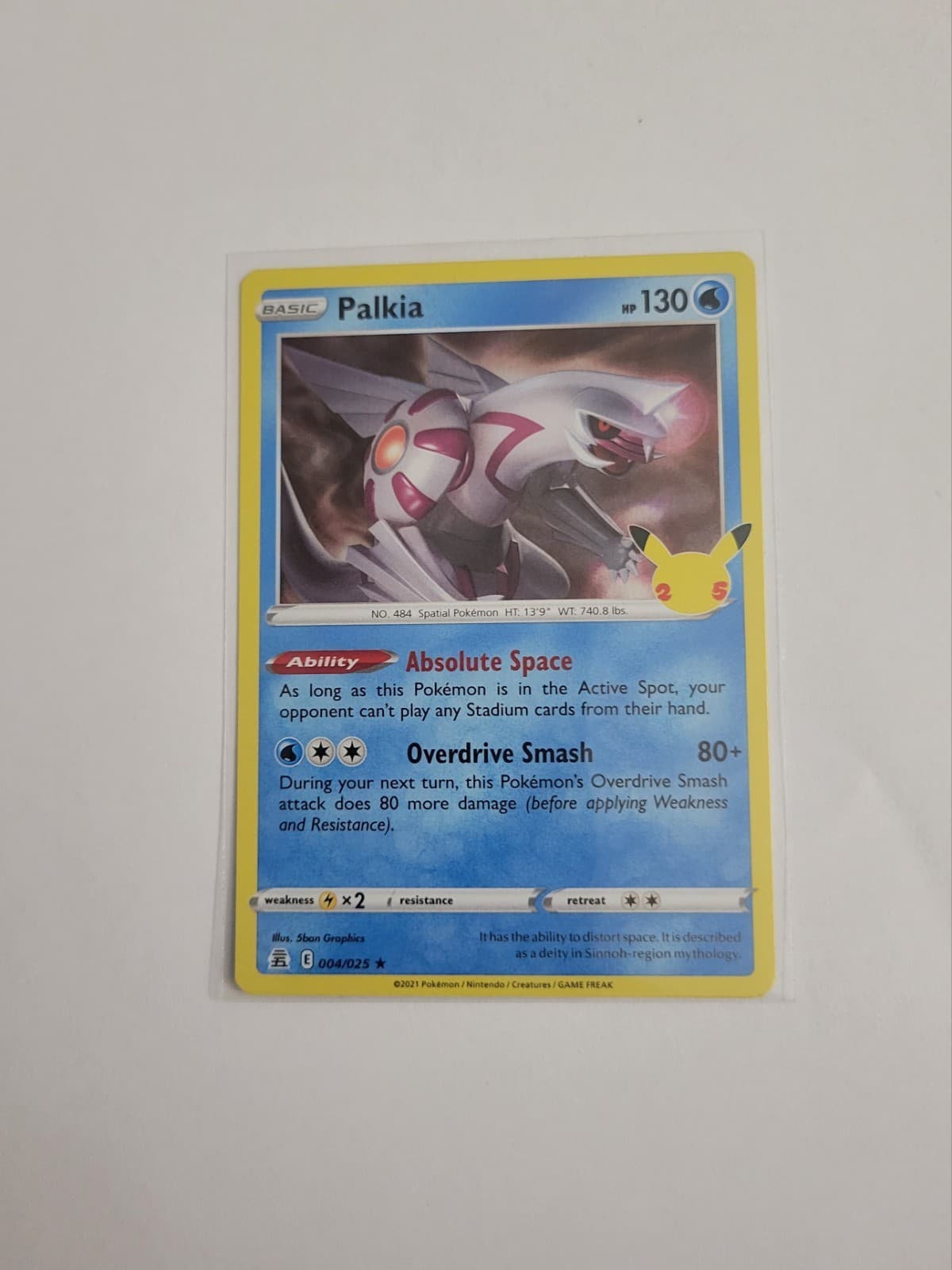 Palkia 4/25 Rare Holo NM - Celebrations