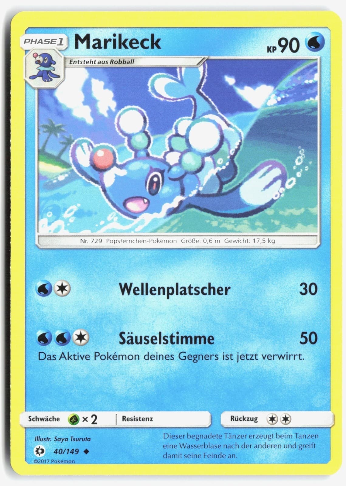 Pokémon Marikeck 40/149 Sun & Moon Deutsch Brionne