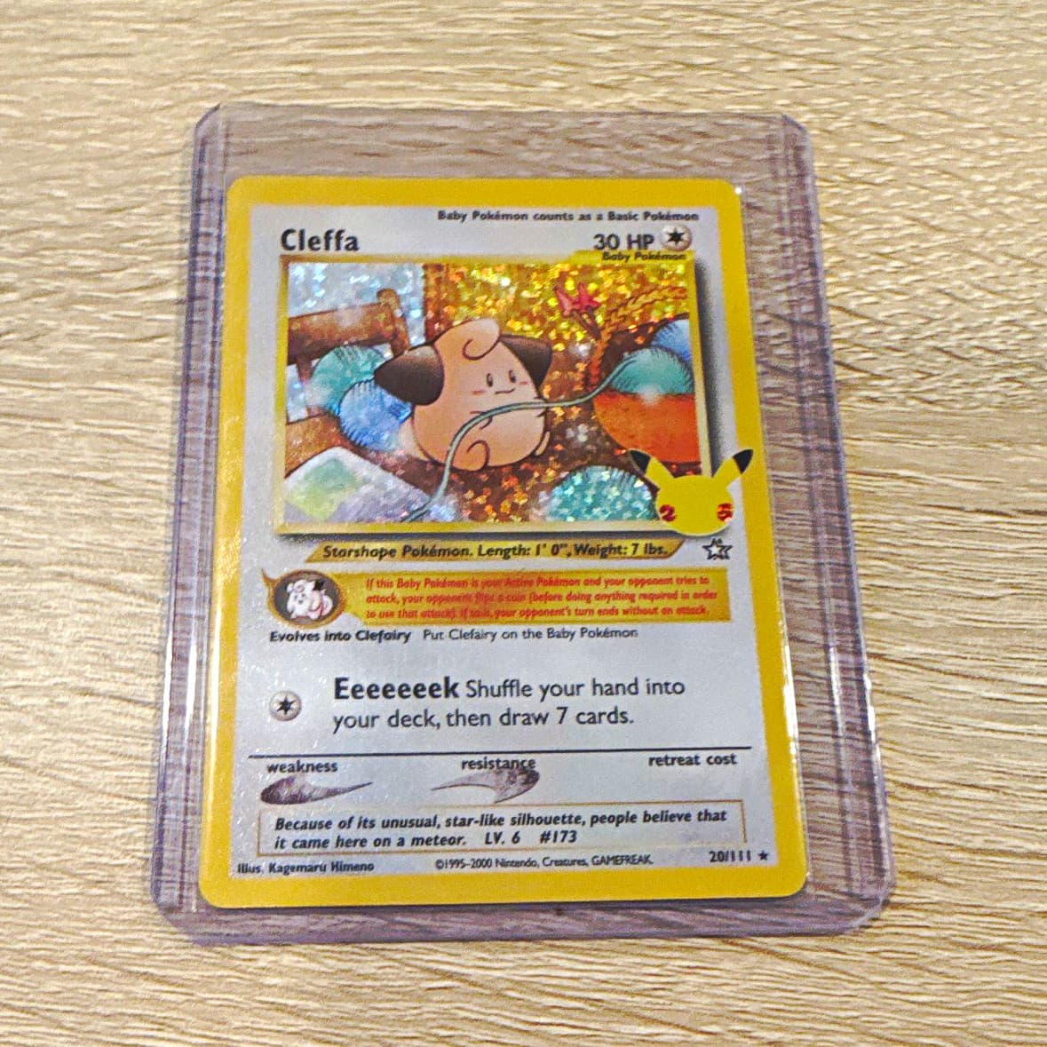 Nintendo Pokemon TCG Cleffa 20/111 Neo Genesis 2000 Holo Rare Pokemon EN