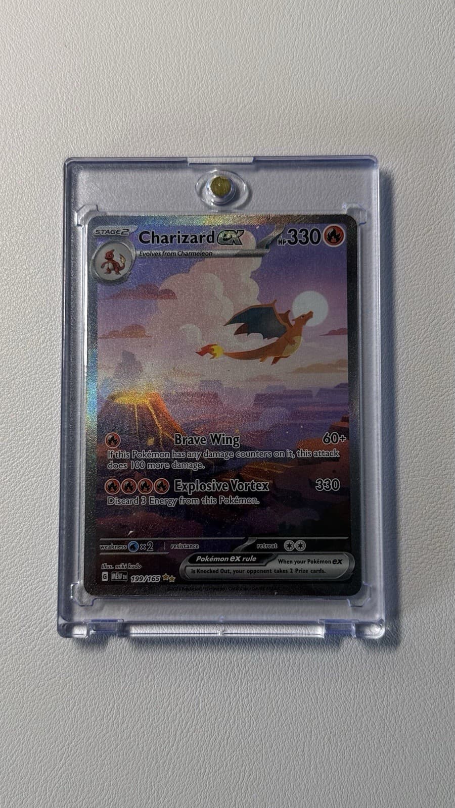 Pokémon Charizard ex 199/165 SIR Scarlet & Violet 151 LP