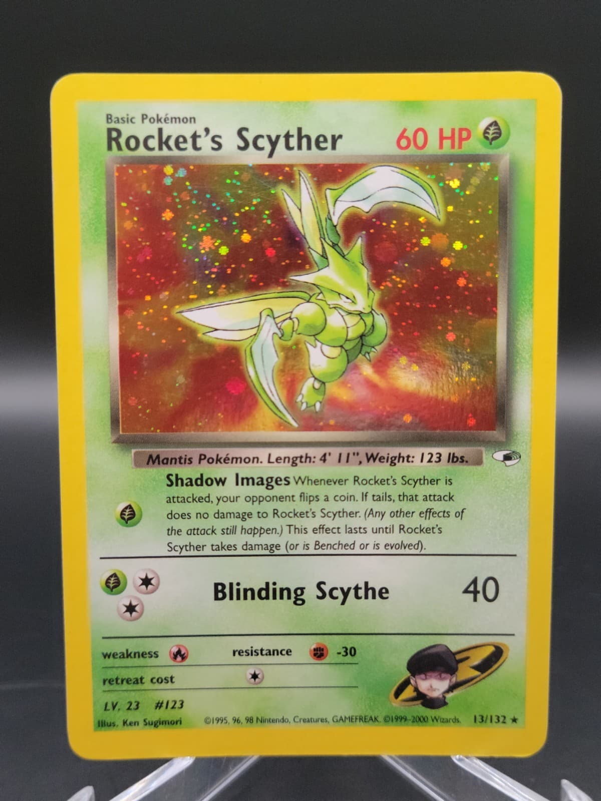 Rocket’s Scyther Pokémon Gym Heroes 13/132 Holo VLP