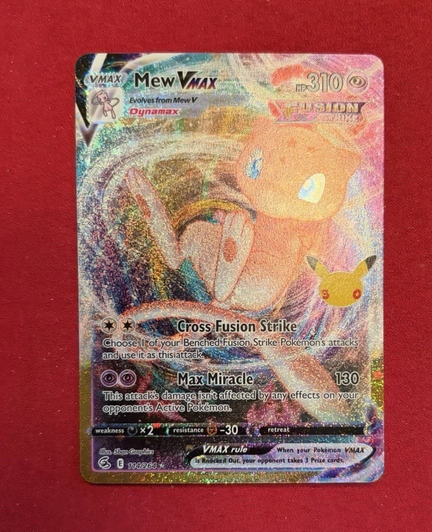 Pokemon 30th celebration Mew VMAX 114/264