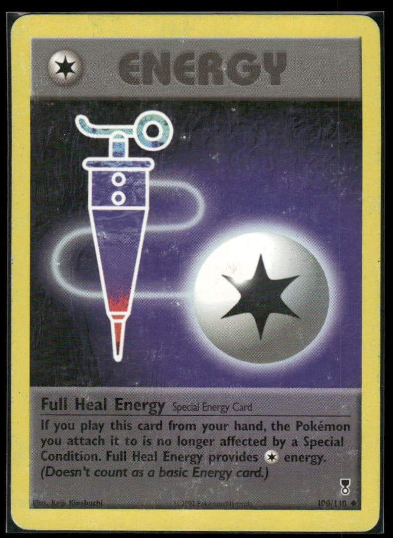 Full Heal Energy 100/110 UC Legendary Collection Pokemon HP AA-221