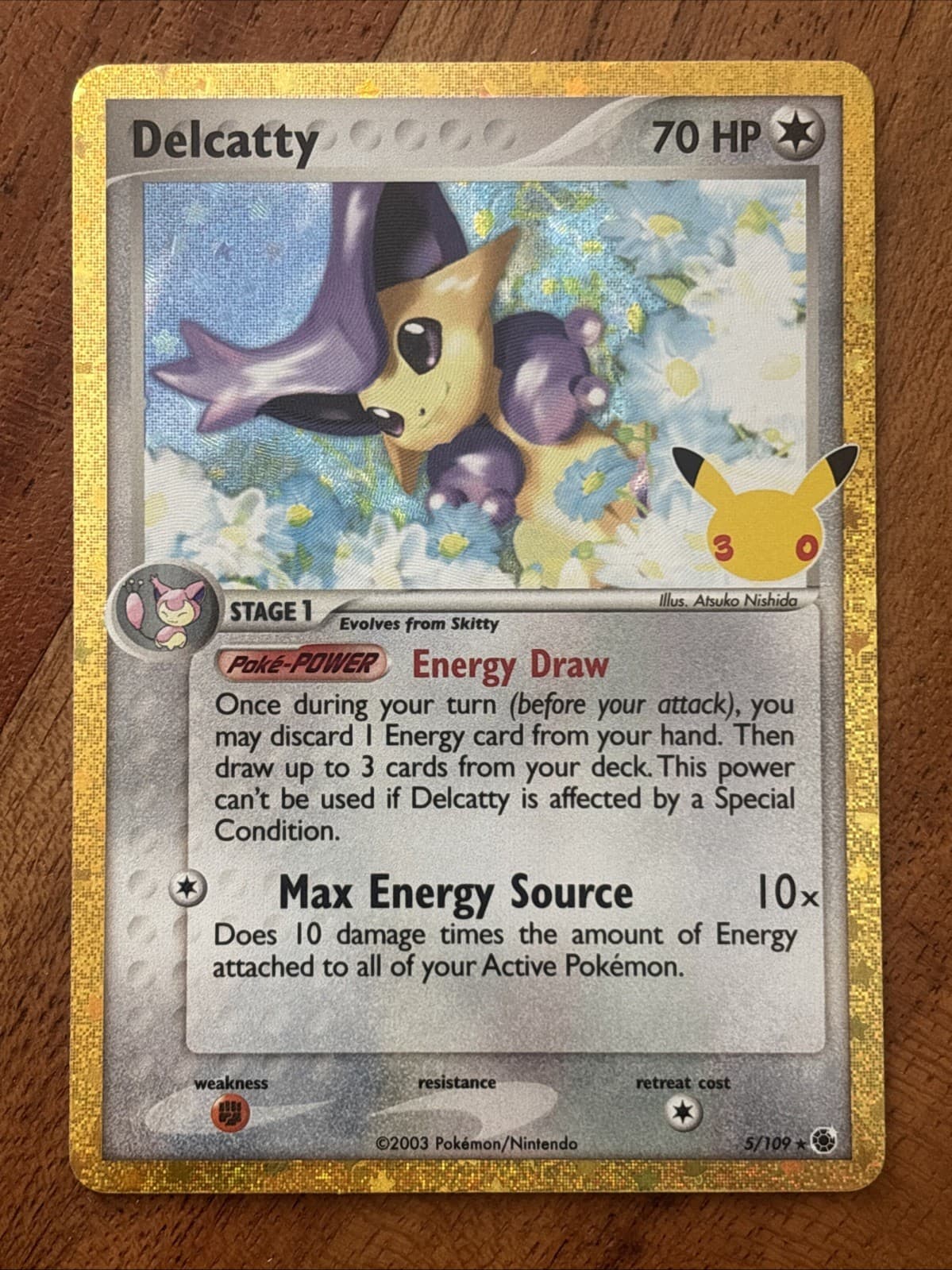 Pokemon TCG Delcatty 5/109 Me: 30th Celebration: Classic Collection NM