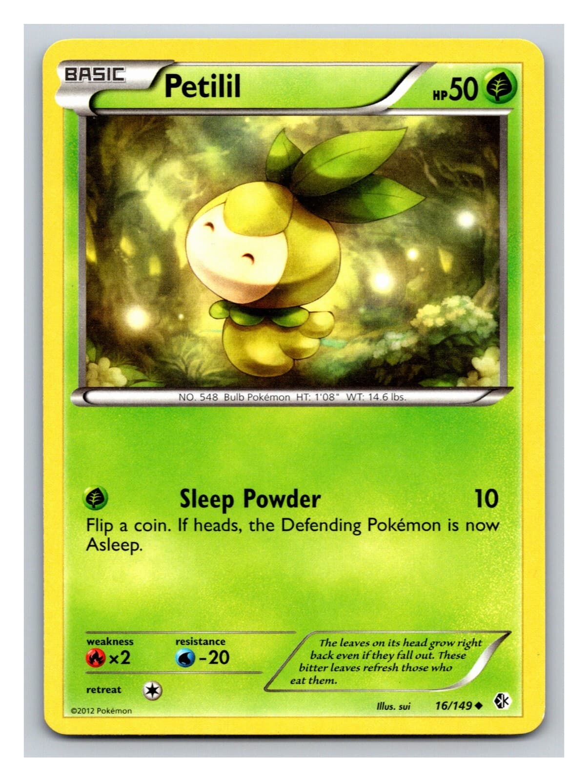 Petilil 16/149 - Pokemon Boundaries Crossed Uncommon Card PP12