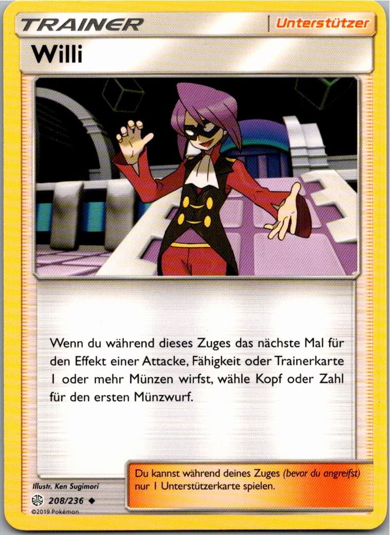 Willi 208/236 Welten im Wandel Deutsch Sammelkarte